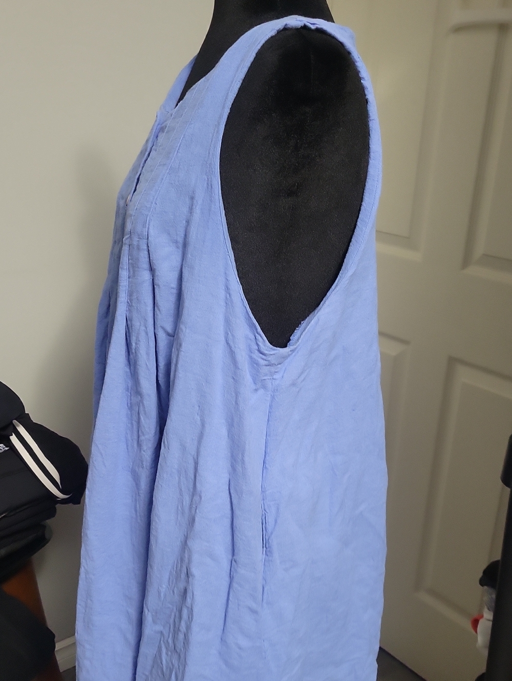 Free People free-est Small* Cielo Cotton-Linen Tunic Dress Blue - Picture 3 of 11